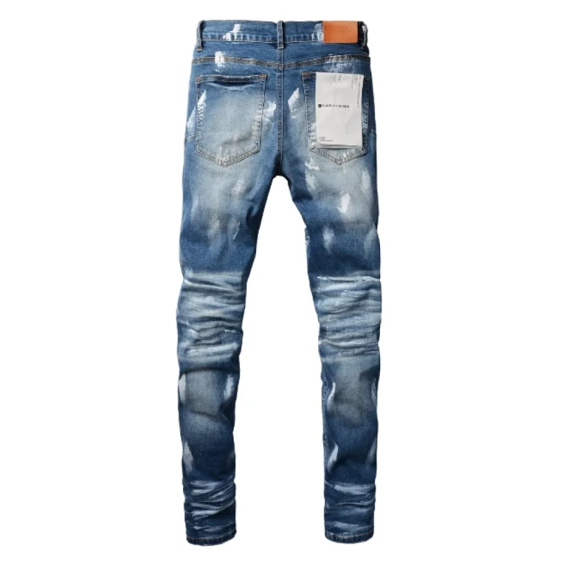 Purple Brand Dark Splash Skinny Jeans OKZY2026117