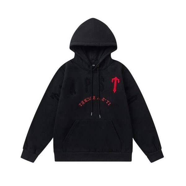 Trapstar Black Red Arrow Embroidery Hoodie OKZY20261180