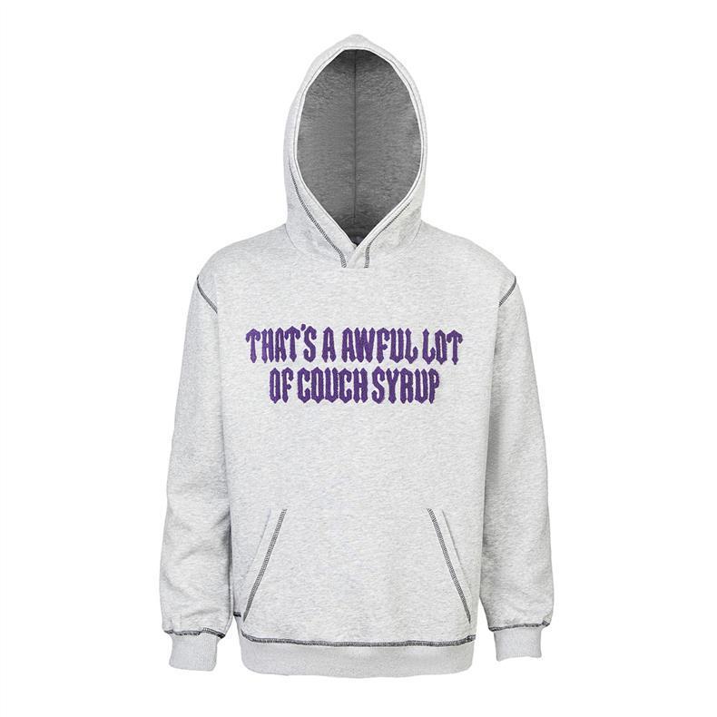 Trapstar Grey Purple Text Print Hoodie OKZY20261184