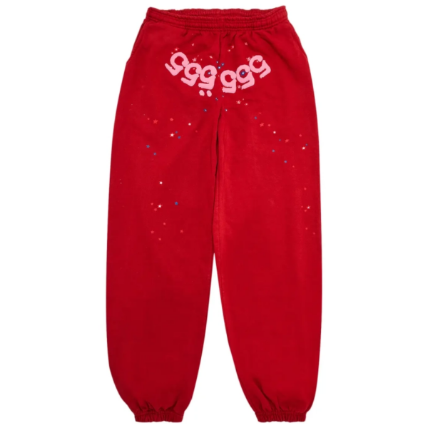 Sp5der Red 555 Star Sweatpants OKZY2026118