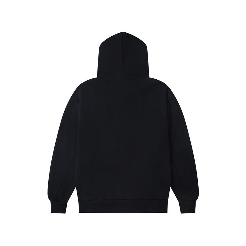 Trapstar Black Rhinestone Gothic Letter Hoodie OKZY20261192