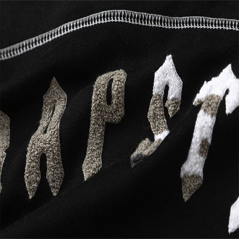 Trapstar Black Camo Letter Print Hoodie OKZY20261194