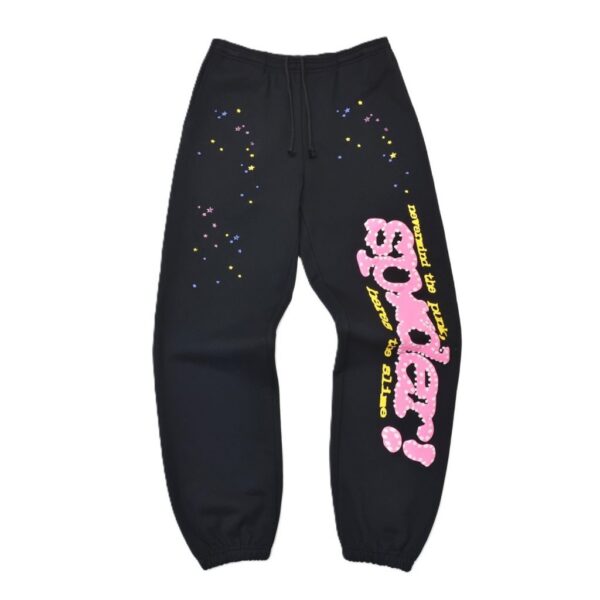 Sp5der Black Star Graphic Sweatpants OKZY2026119
