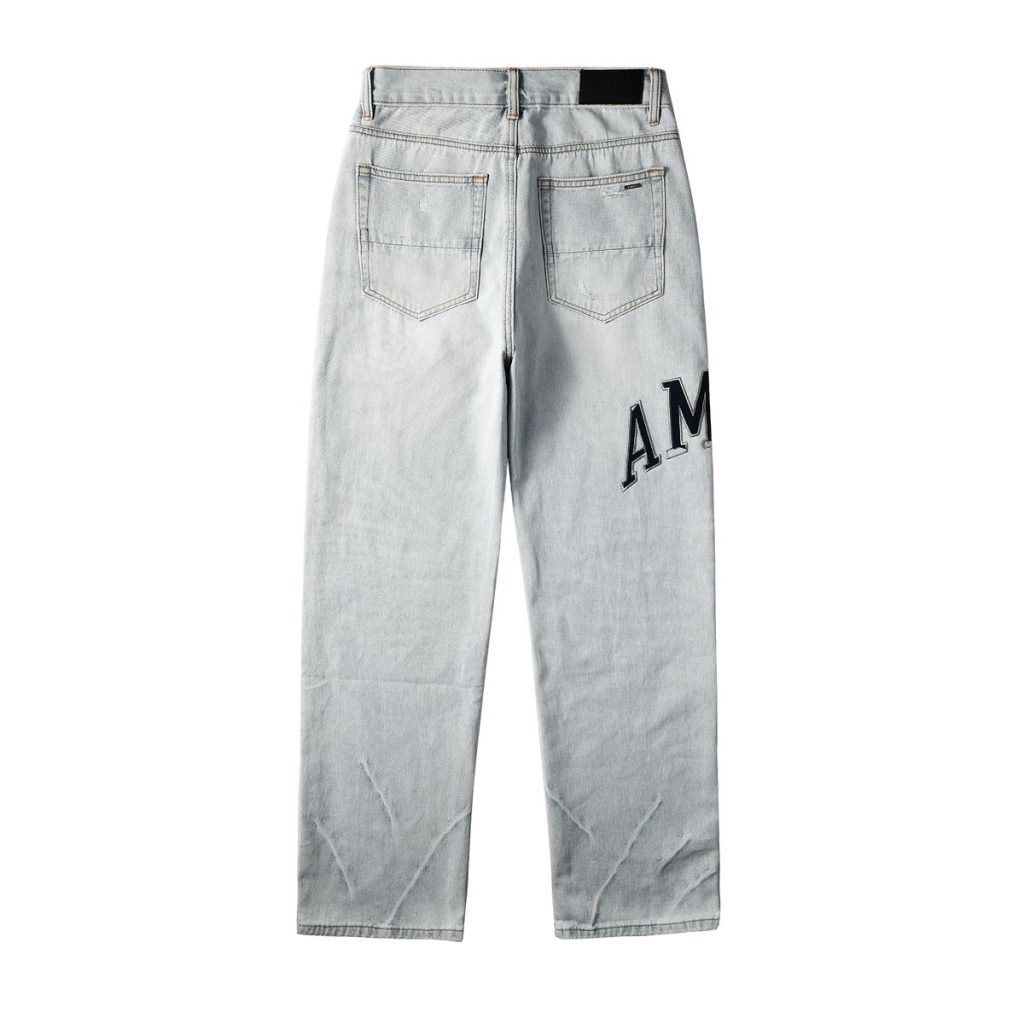 Amiri Letter Baggy Ripped Jeans OKZY202611