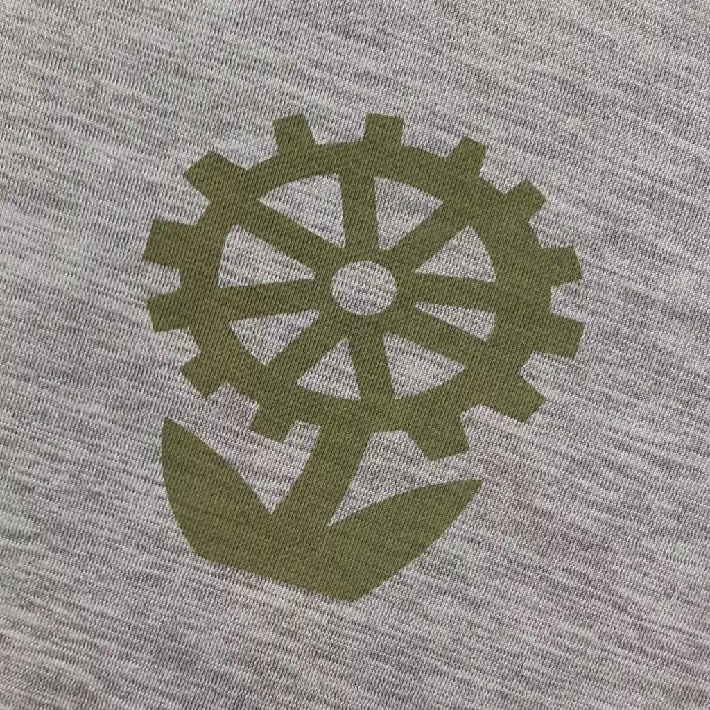 Patagonia Grey Mountain Biking Graphic Long Sleeve T Shirt OKZY20261200