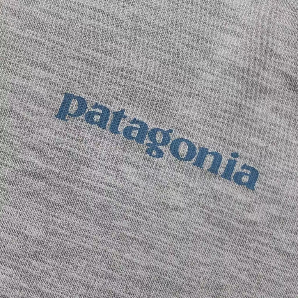 Patagonia Grey Wave Logo Long Sleeve T Shirt OKZY20261201