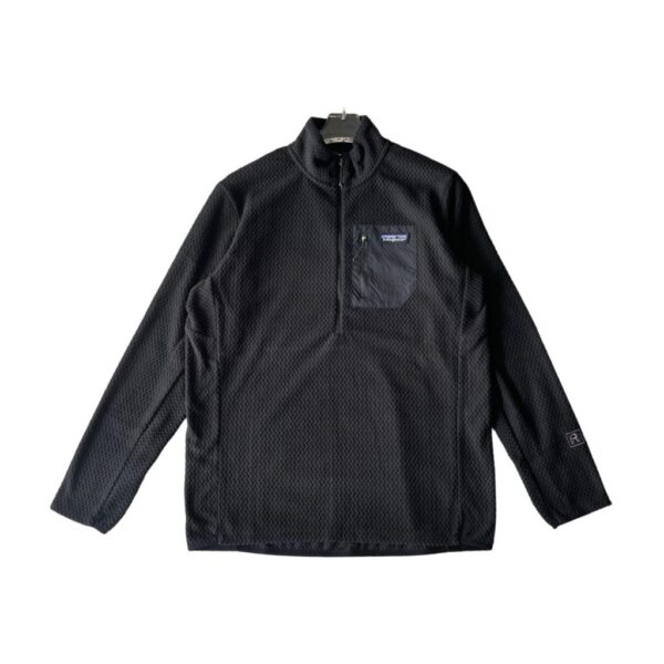 Patagonia Black Half Zip Waffle Fleece Pullover OKZY20261203