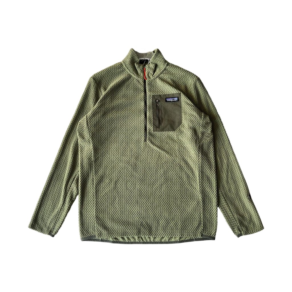Patagonia Olive Half Zip Waffle Fleece Pullover OKZY20261205