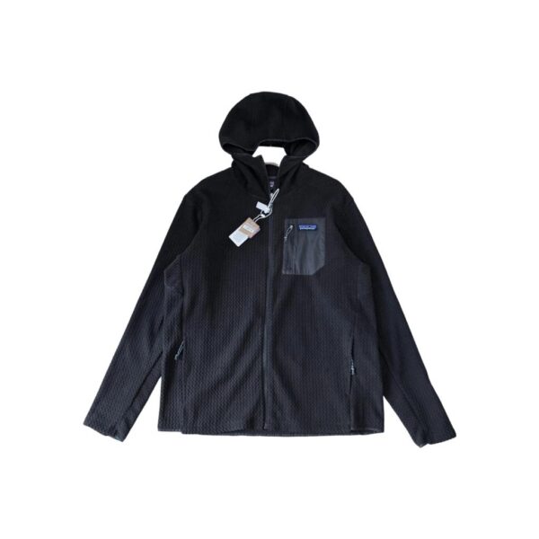 Patagonia Black Waffle Full Zip Hoodie OKZY20261210