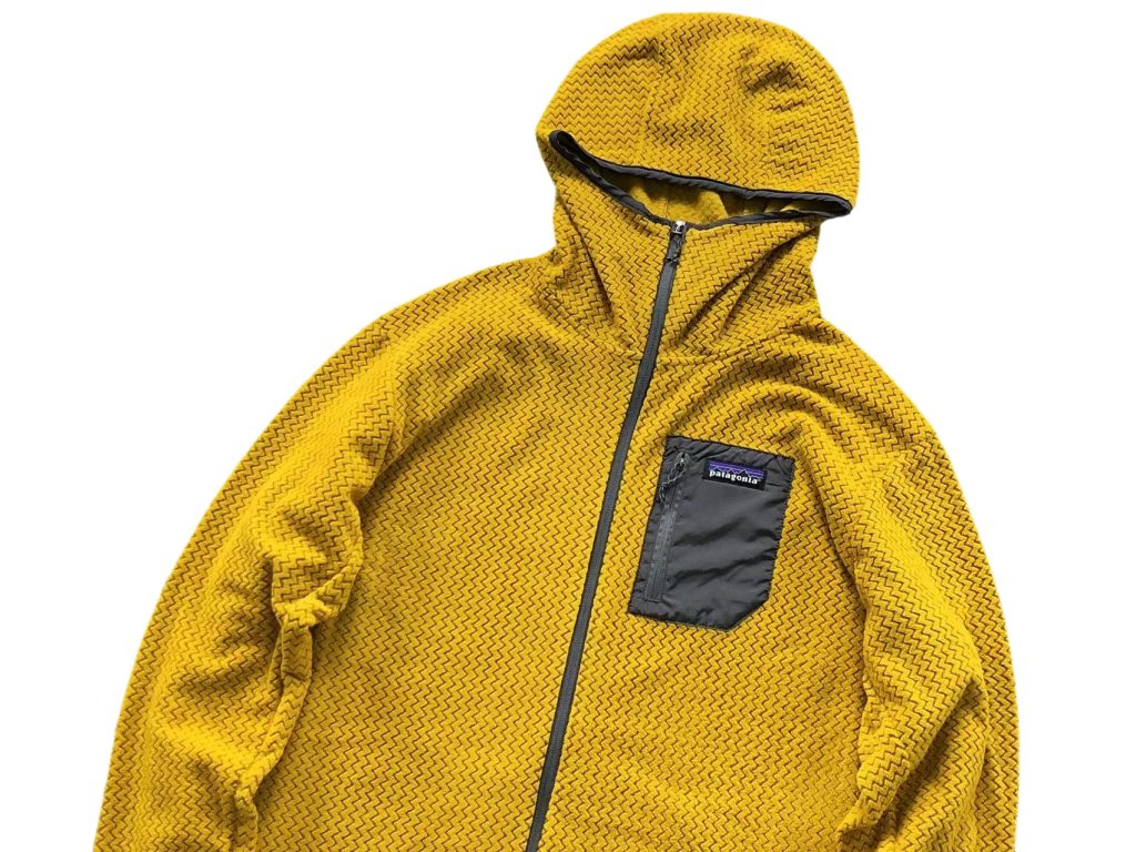 Patagonia Yellow Waffle Full Zip Hoodie OKZY20261211