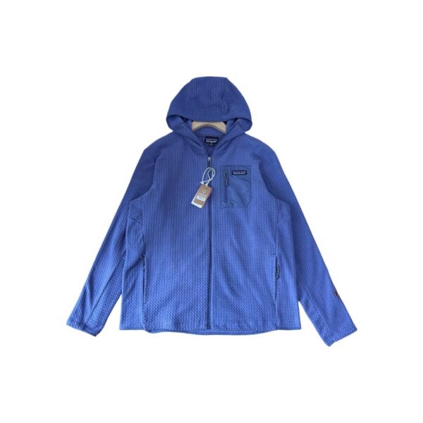 Patagonia Light Blue Waffle Full Zip Hoodie OKZY20261214