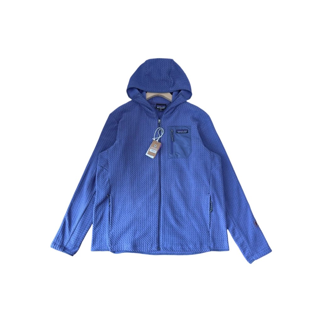 Patagonia Light Blue Waffle Full Zip Hoodie OKZY20261214