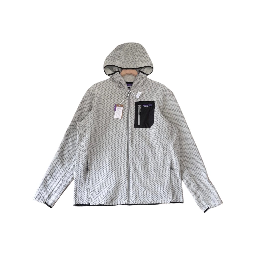 Patagonia Light Grey Waffle Full Zip Hoodie OKZY20261215