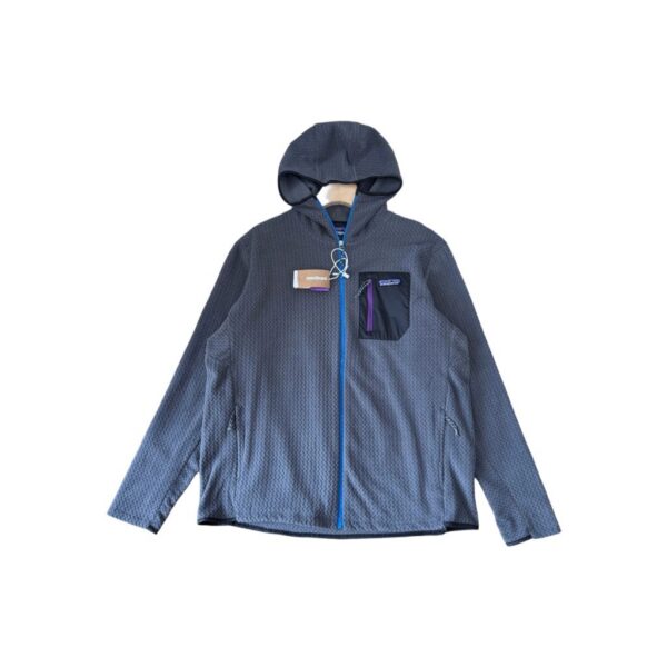 Patagonia Dark Grey Waffle Full Zip Hoodie OKZY20261217
