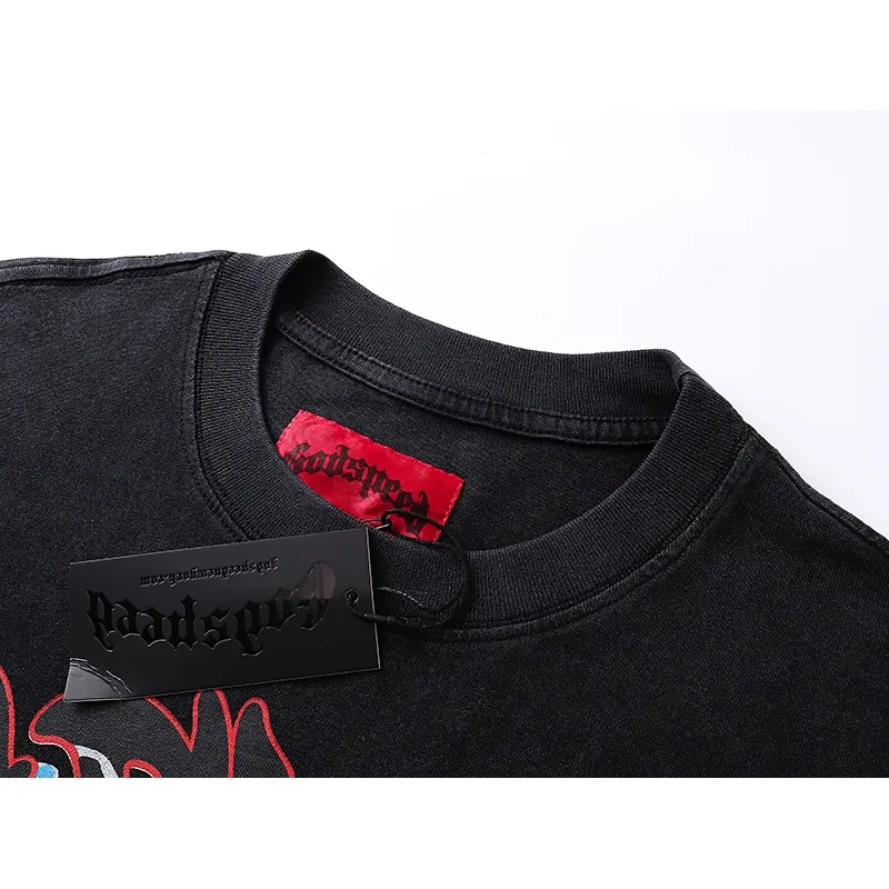 Godspeed Skeleton Racer Print Black Long Sleeve Tee OKZY20261227