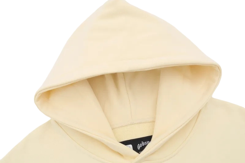 Godspeed Racer Skull Helmet Graphic Beige Hoodie OKZY20261238