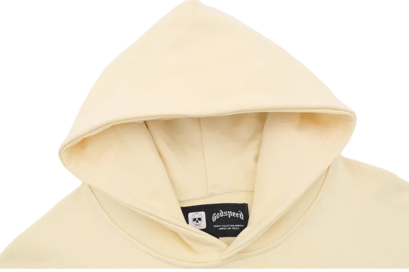 Godspeed Ski Mask Skeleton Print Beige Hoodie OKZY20261240