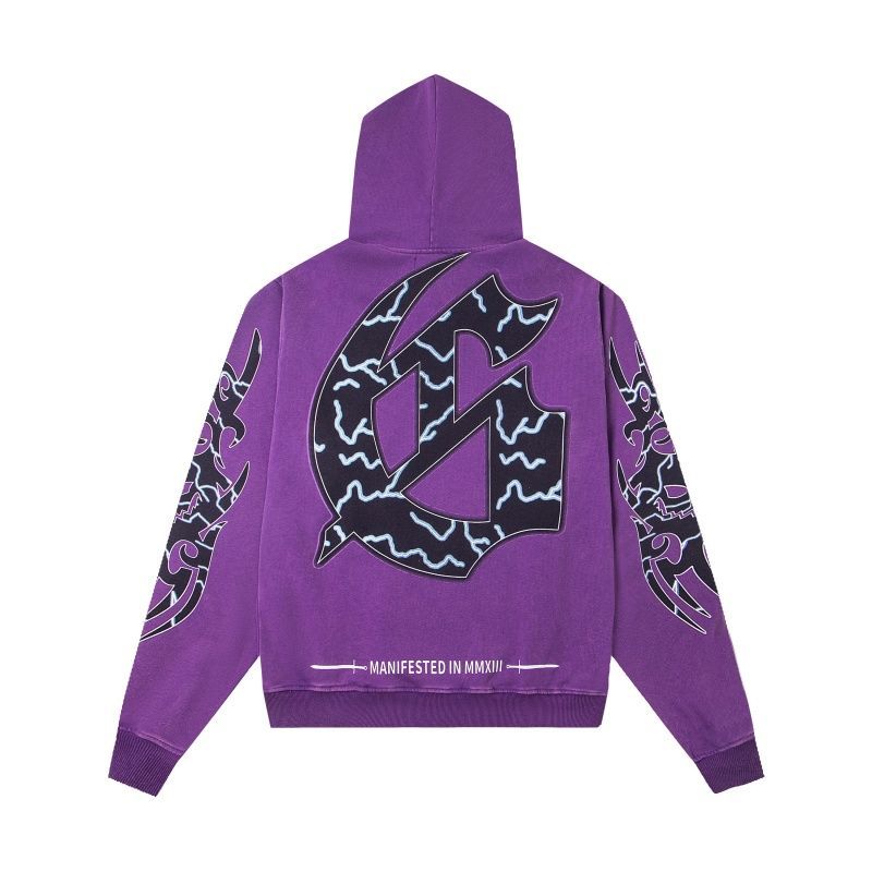 Godspeed Purple Lightning Graphic Hoodie OKZY20261243