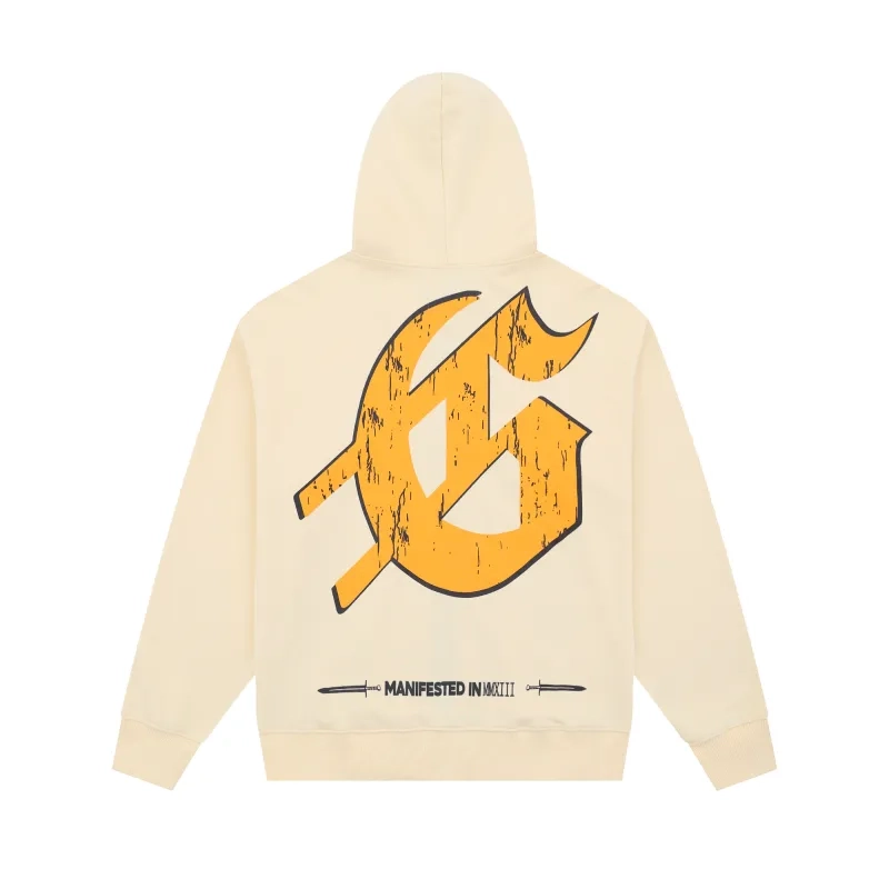 Godspeed Cream Statue Of Liberty Zip Up Hoodie OKZY20261247