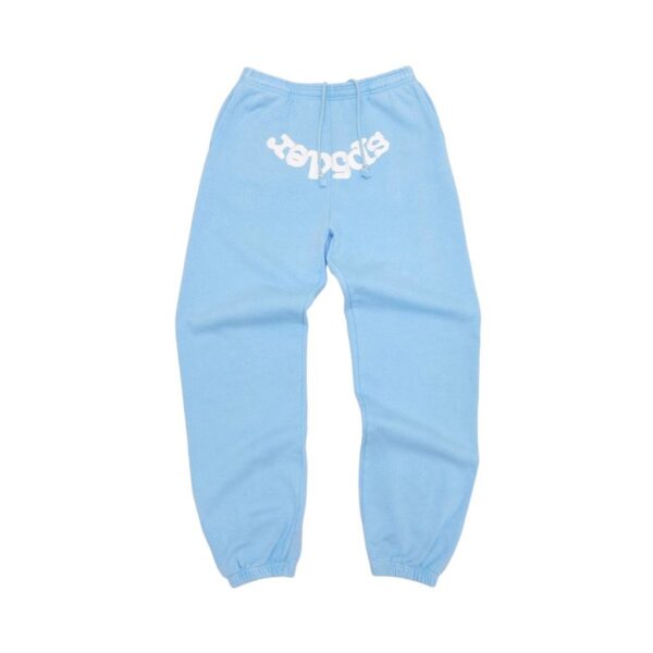 Sp5der Light Blue Logo Sweatpants OKZY2026124