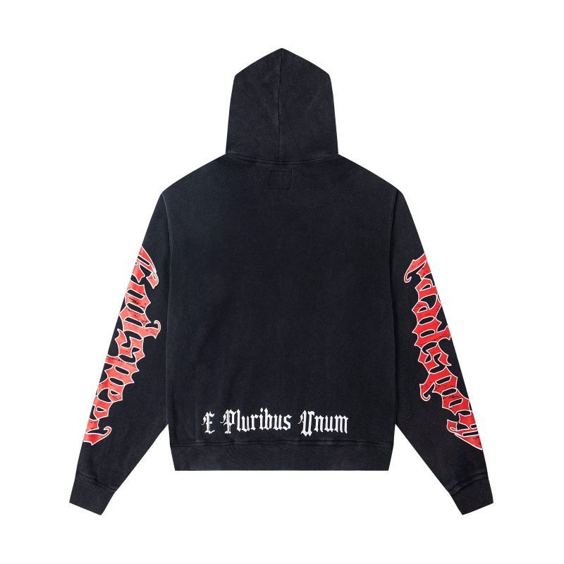 Godspeed Black Washed Ski Mask Graphic Hoodie OKZY20261252
