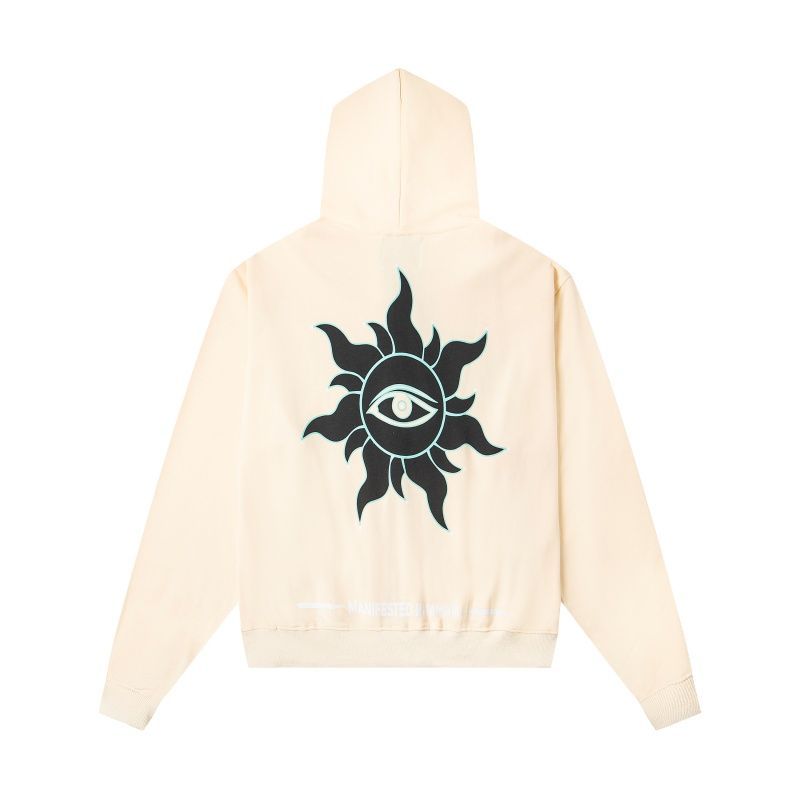 Godspeed Cream Statue Of Liberty Zip Up Hoodie OKZY20261253