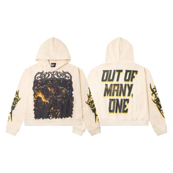 Godspeed Cream Robot Graphic Hoodie OKZY20261255