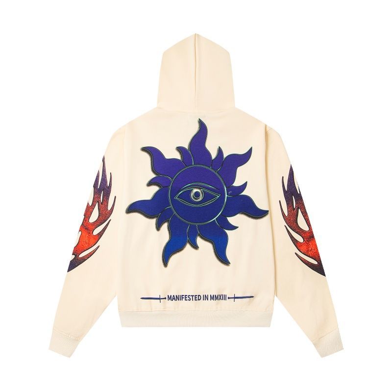 Godspeed Cream UFO Sunset Graphic Hoodie OKZY20261256