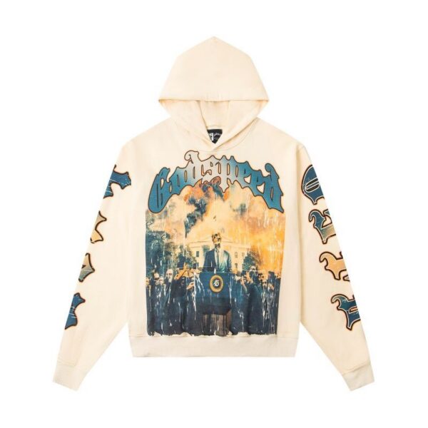 Godspeed Cream White House Speech Graphic Hoodie OKZY20261258