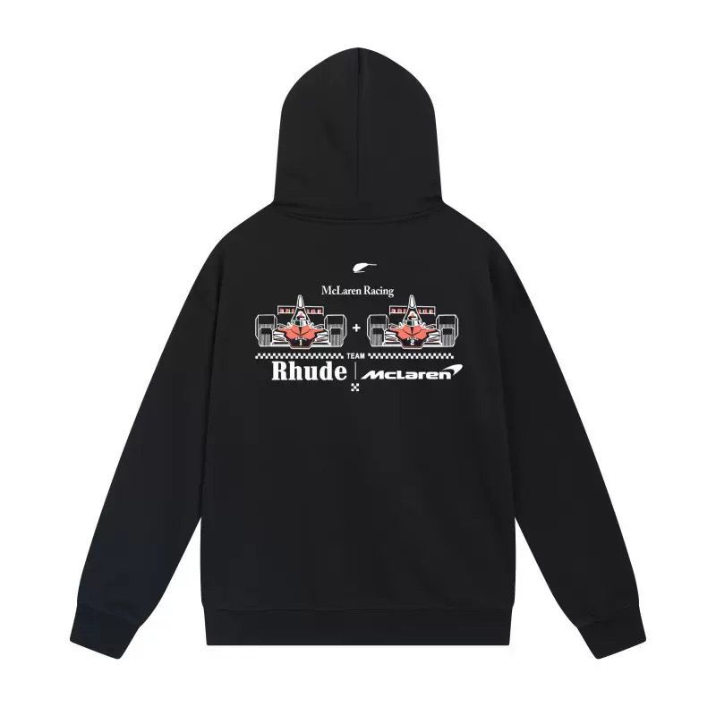 Rhude Black McLaren Racing F1 Graphic Hoodie OKZY20261269