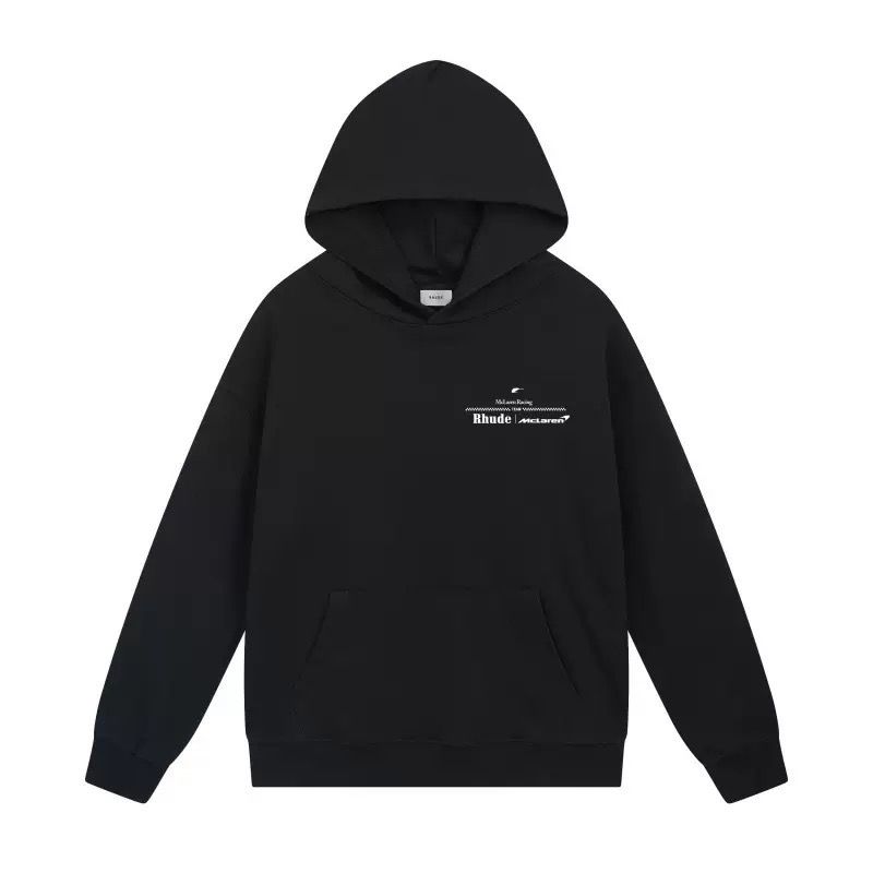 Rhude Black McLaren Racing F1 Graphic Hoodie OKZY20261269