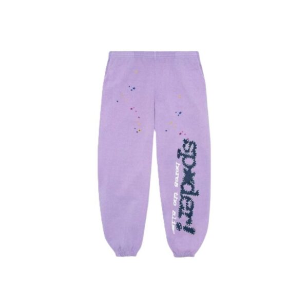 Sp5der Worldwide Lavender Graphic Sweatpants OKZY2026127