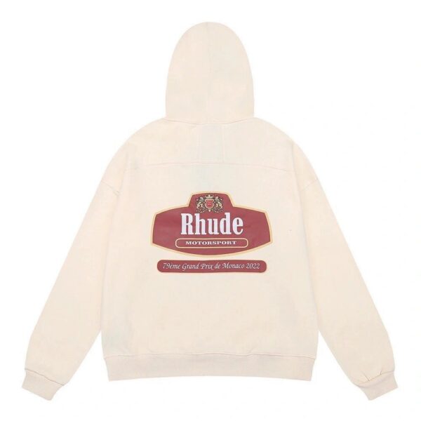 Rhude Cream Motorsport Monaco Grand Prix Hoodie OKZY20261282
