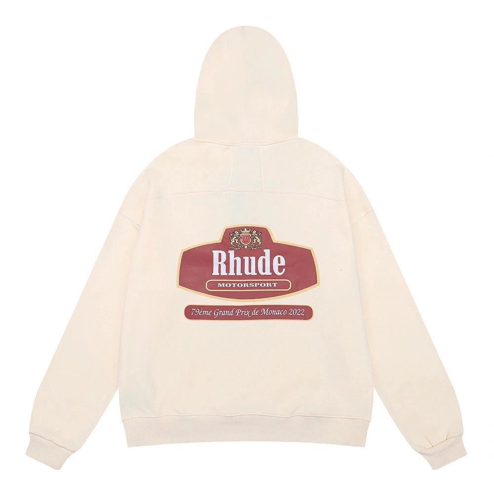 Rhude Cream Motorsport Monaco Grand Prix Hoodie OKZY20261282