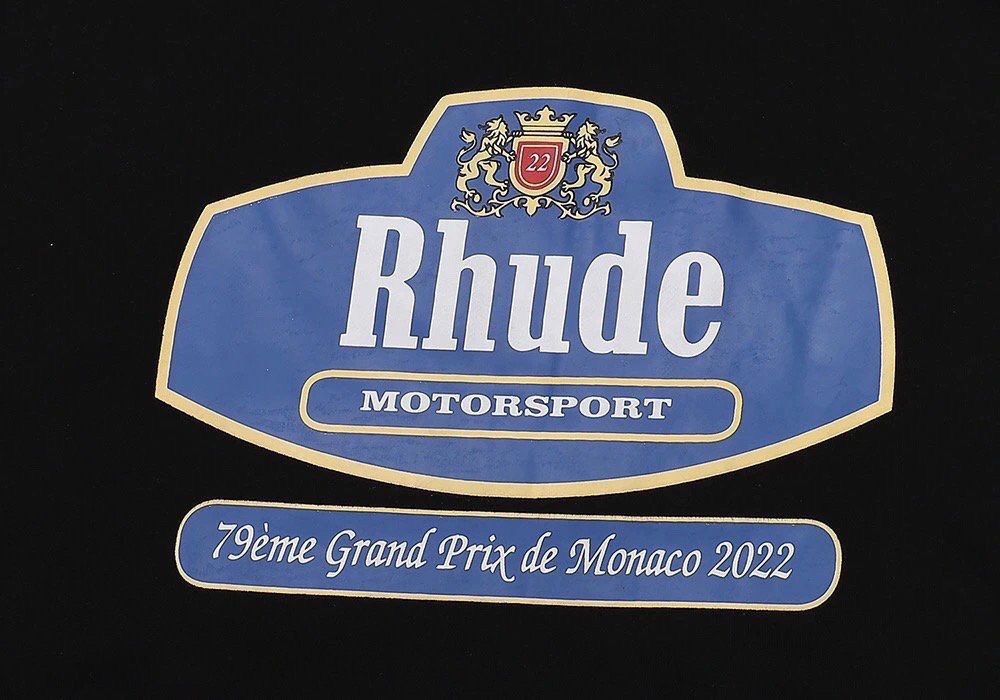 Rhude Black Motorsport Monaco Grand Prix Hoodie OKZY20261283