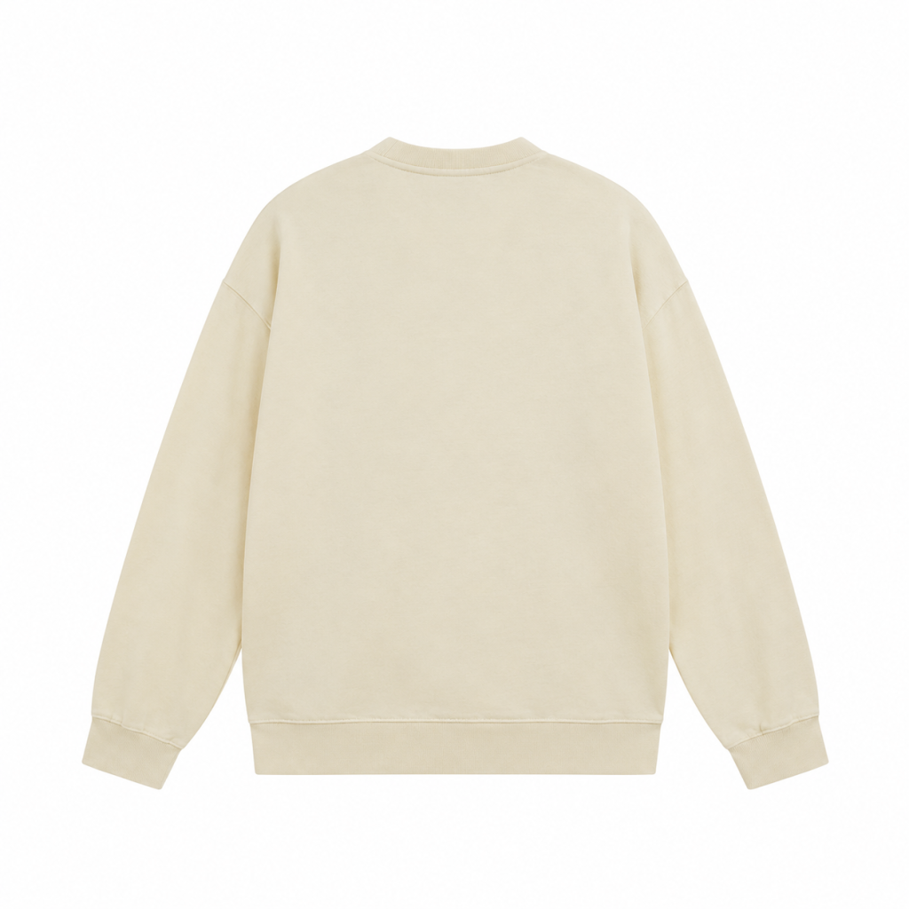 Rhude Cream Eagle Red Circle Print Crewneck Sweatshirt OKZY20261298