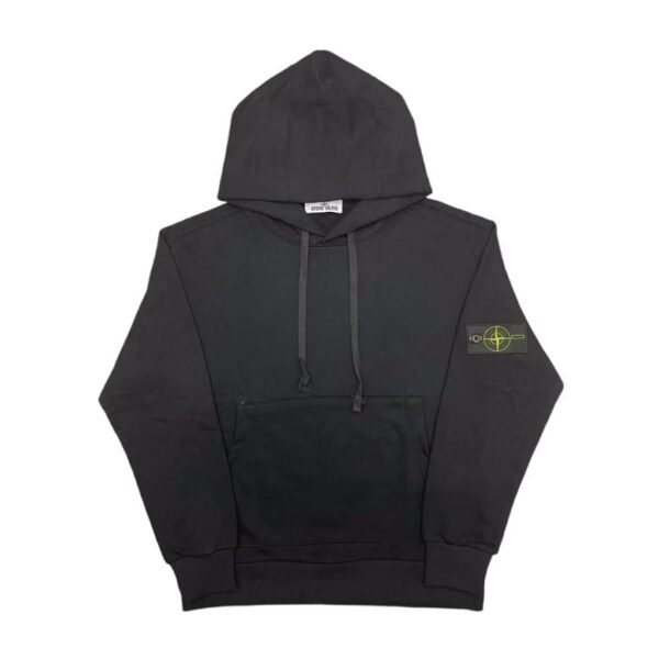 Stone Island Black Classic Patch Hoodie OKZY20261312