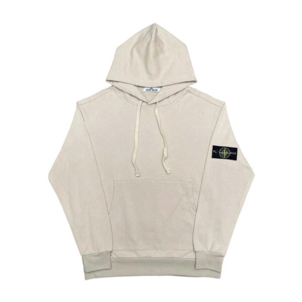 Stone Island Light Beige Classic Patch Hoodie OKZY20261313