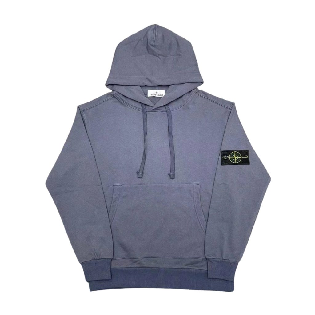 Stone Island Dusty Blue Classic Patch Hoodie OKZY20261317