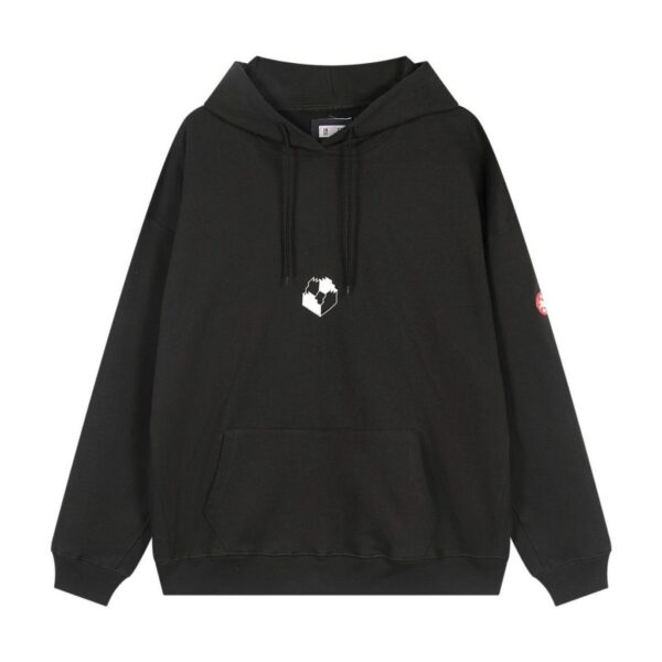 Cav Empt Black Fragment Cube Logo Hoodie OKZY20261319