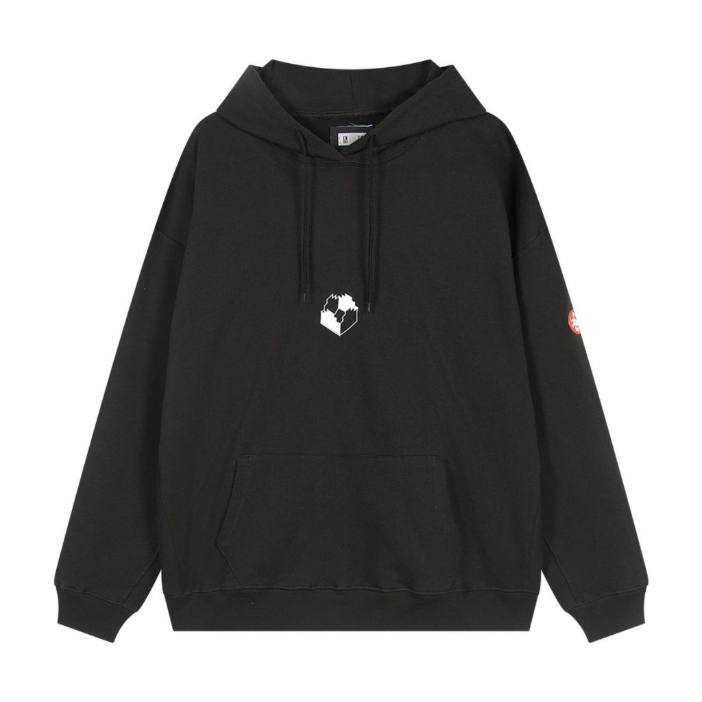 Cav Empt Black Fragment Cube Logo Hoodie OKZY20261319