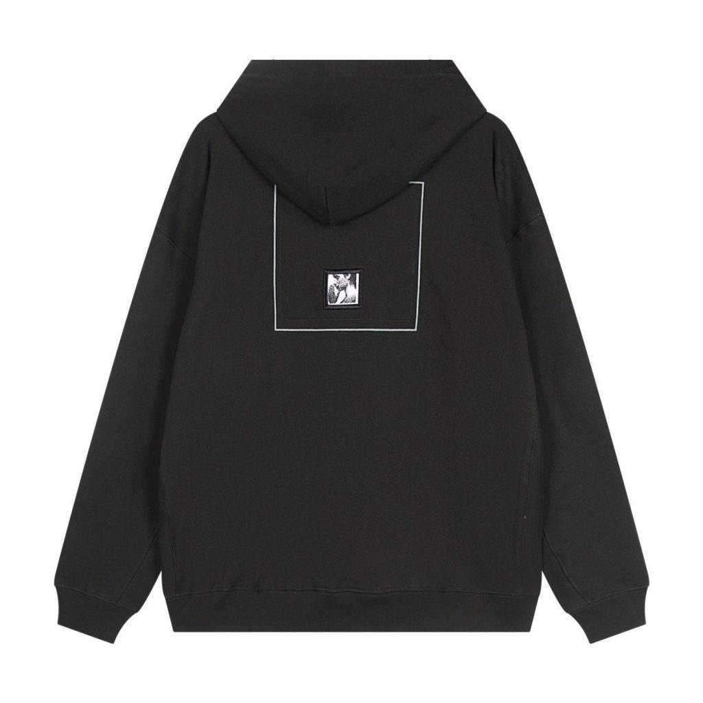 Cav Empt Black Fragment Cube Logo Hoodie OKZY20261319