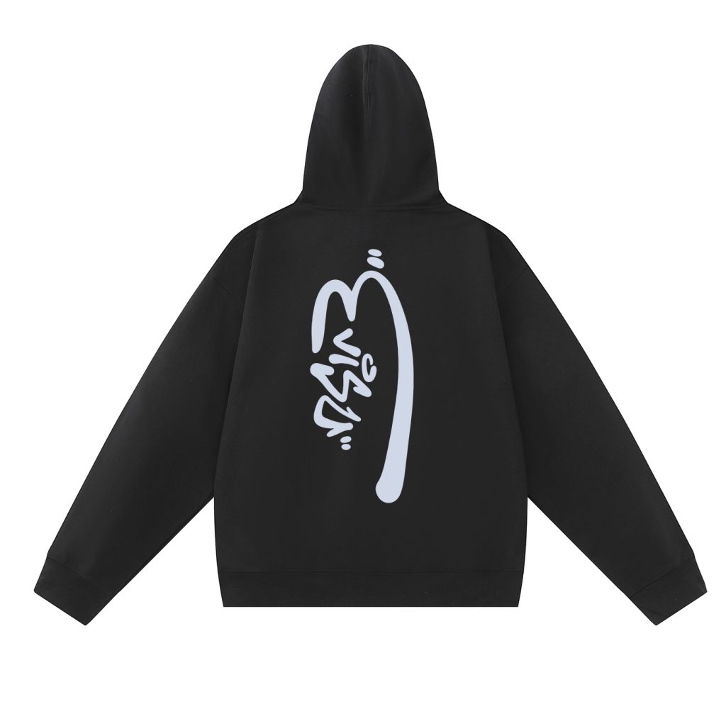 Evisu Black White Small Seagull Badge Hoodie OKZY20261339