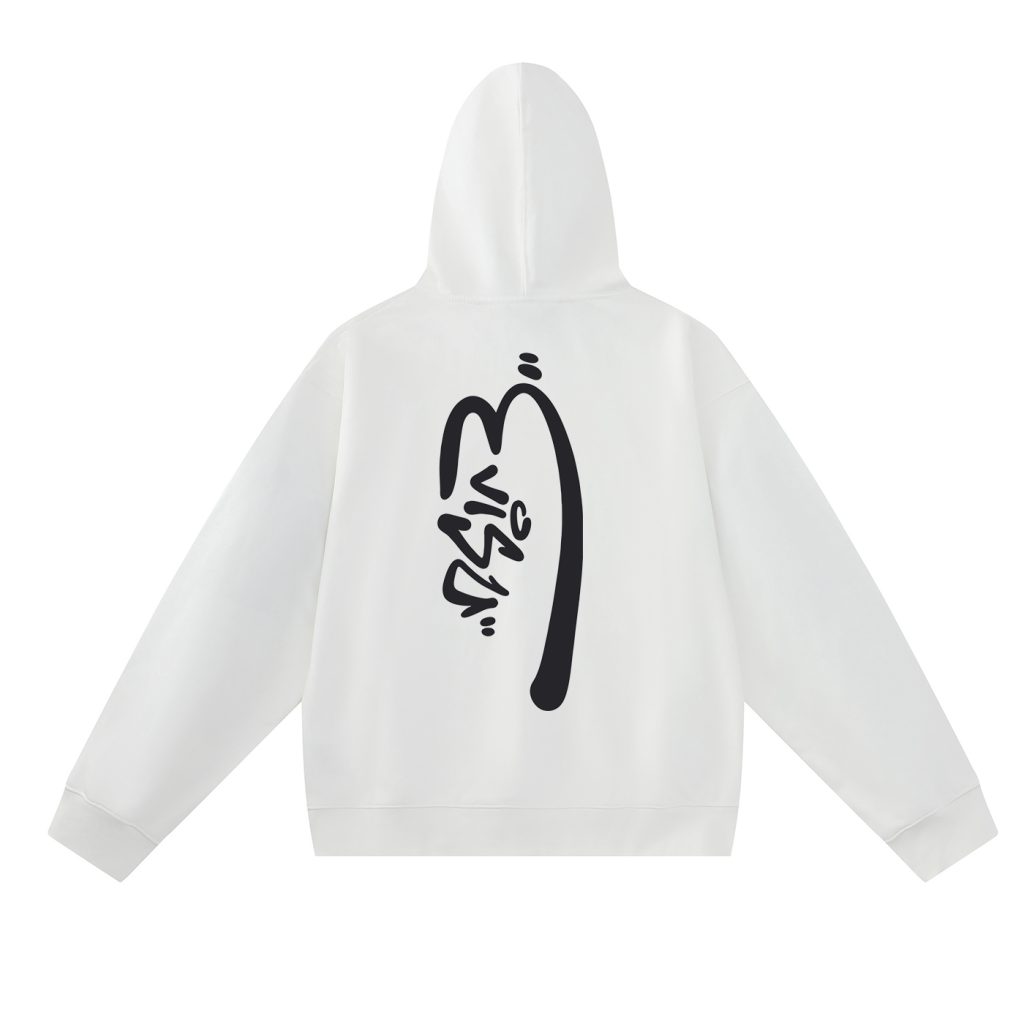 Evisu White Black Small Seagull Badge Hoodie OKZY20261340