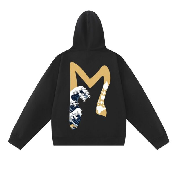 Evisu Black Back Wave Big Seagull Hoodie OKZY20261343