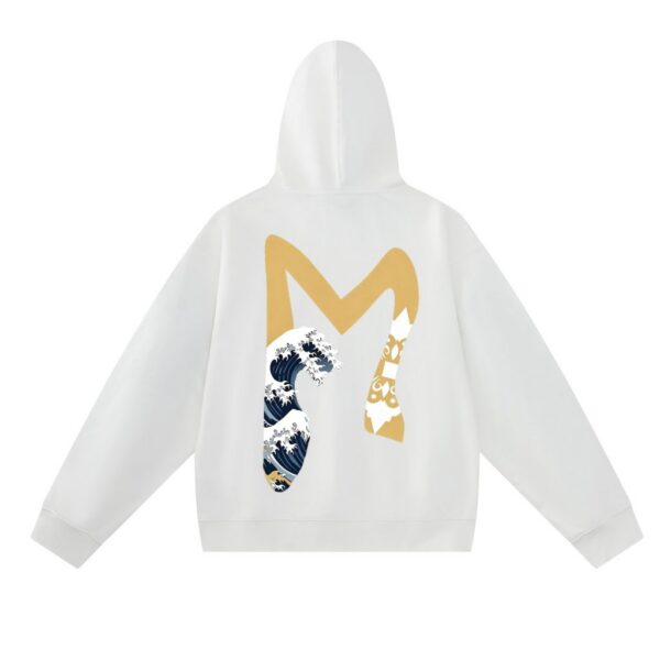 Evisu White Back Wave Big Seagull Hoodie OKZY20261344
