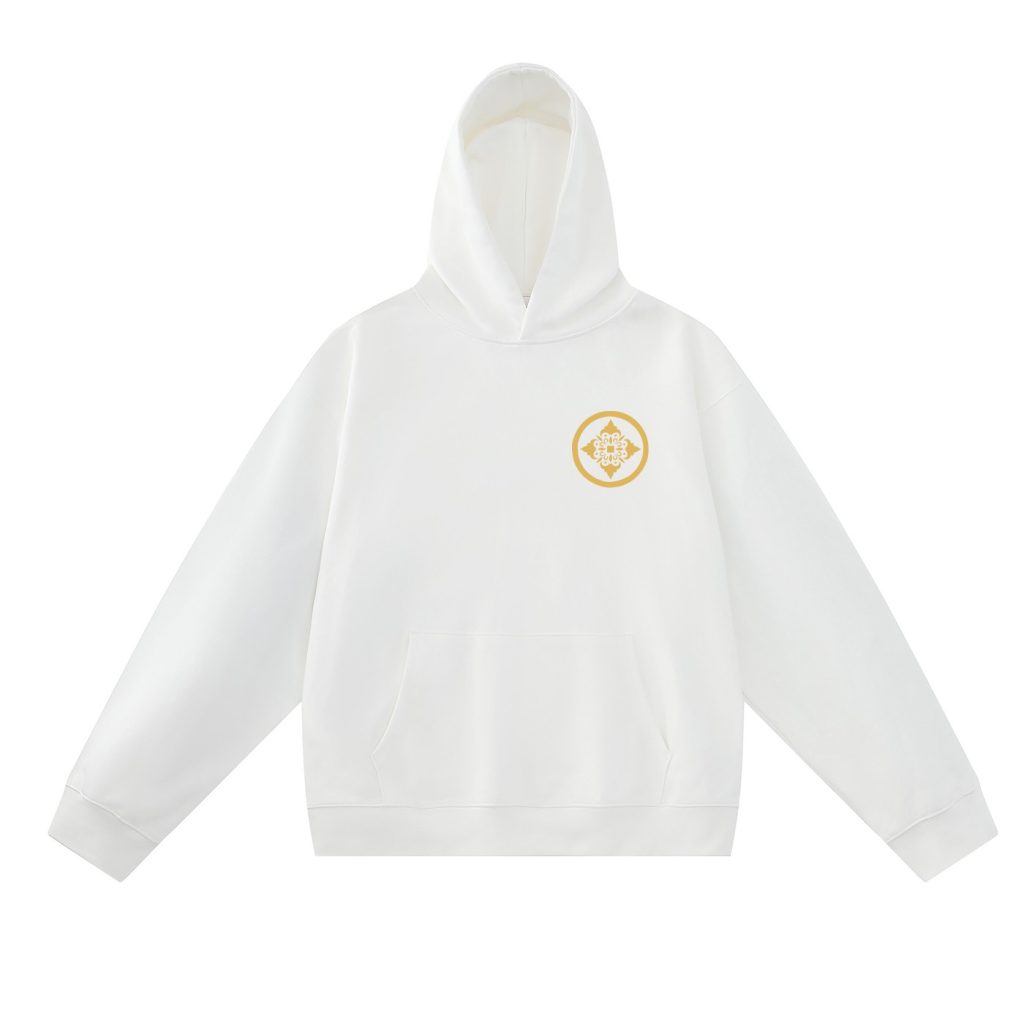 Evisu White Back Wave Big Seagull Hoodie OKZY20261344