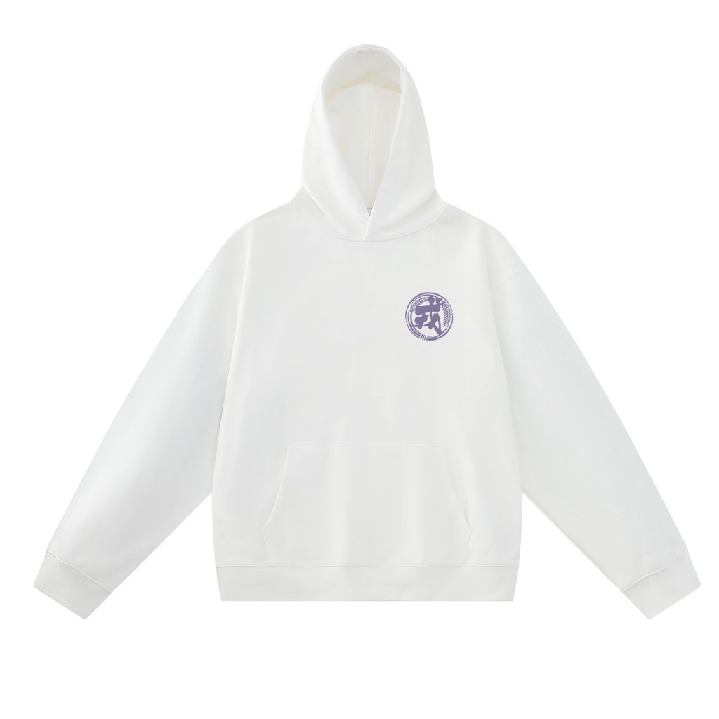 Evisu White Yellow Radial Evisu Letter Hoodie OKZY20261352