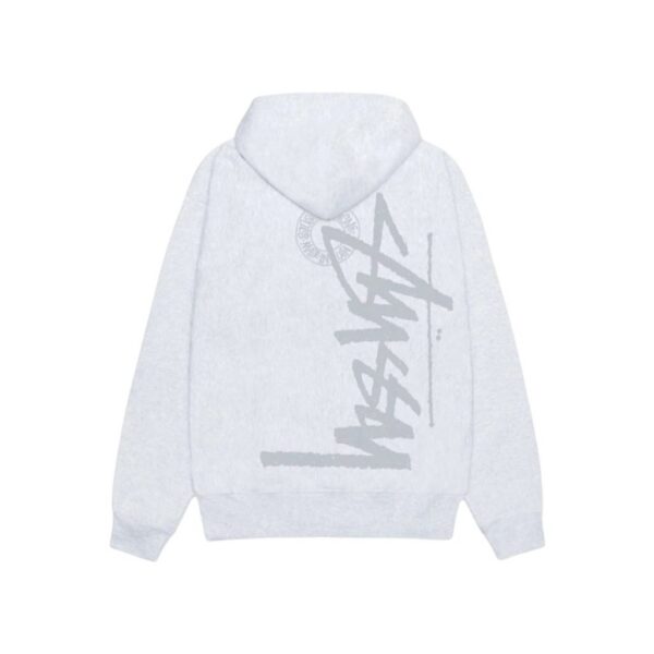 Stussy Heather Grey Big Side Script Hoodie OKZY20261382