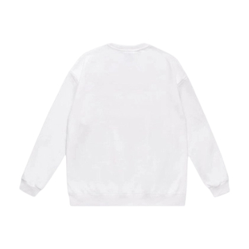 Bape White Rose Print Baby Milo Ape Head Crewneck Sweatshirt OKZY20261389